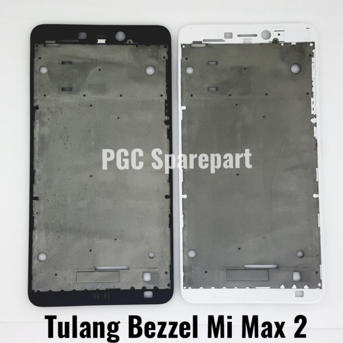 FRAME BEZZEL TULANG TENGAH XIAOMI MI MAX 2 - BEZEL DUDUKAN LCD MESIN