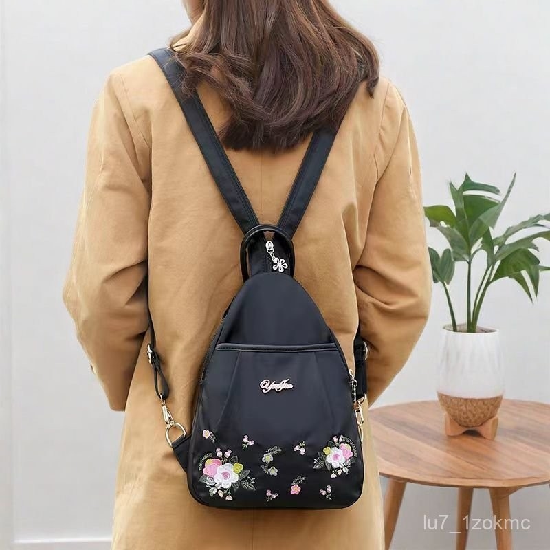 2024 Versi Korea Baru Ransel Kain Oxford Serbaguna Wanita Fashion Kanvas Tas Dada Wanita Mini Crossb