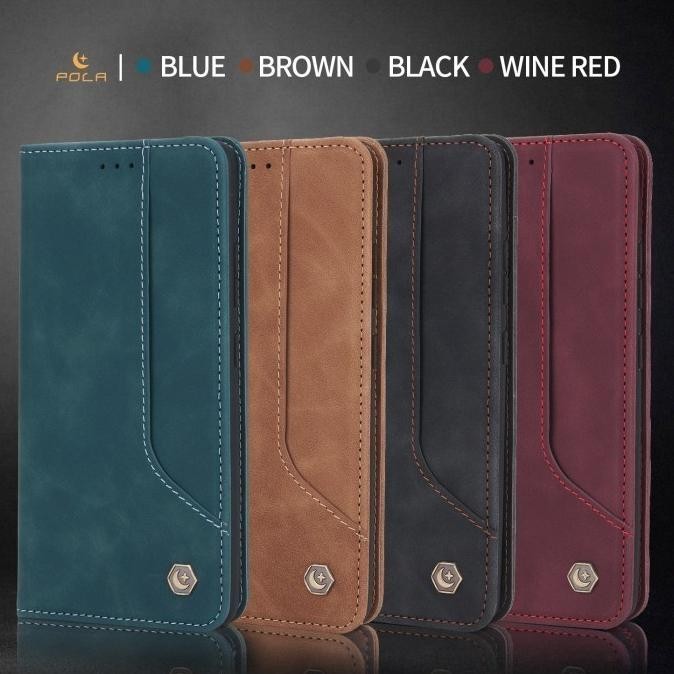 Iphone 13 Wallet Leather Case Cover Dompet POLA [terbaik]