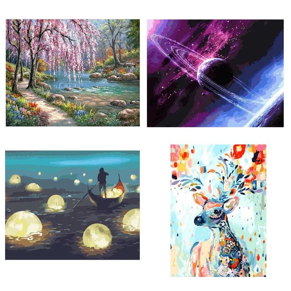 

[Khusus Batam] Canvas Paint By Numbers, Menggambar Kanvas 40X50Cm, Puzzle Gambar Angka [G]