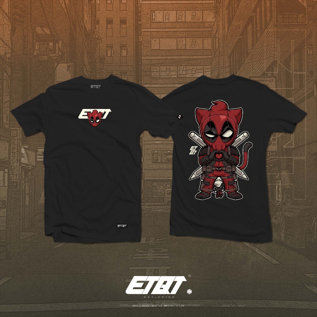 Etiquetta Co. - Unisex - Kaos ETQT - Nekuro - Marvel - Deadpool |uTyT3ha5|