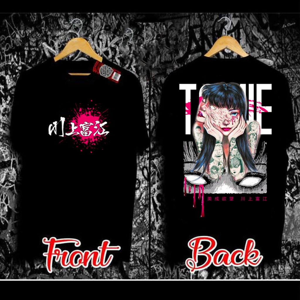 Kaos Anime Tomie vs Tomie Kaos Tomie Ekstra Besar Unisex Pria |wLCUSTcM|