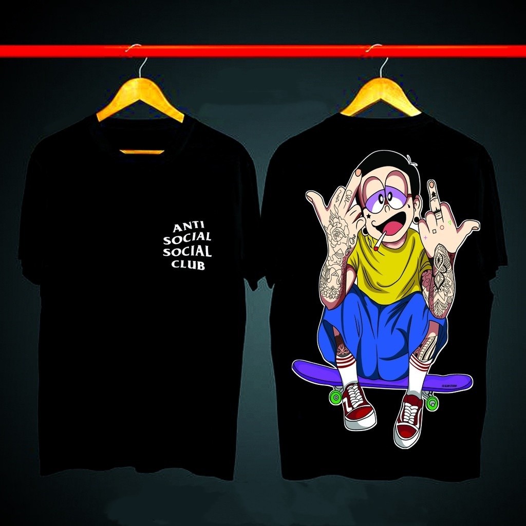 Kaos Fashion Manga Unisex - Contempt From Nobita's Hands dalam Ukuran Besar oleh KUSH Lucky Clothing