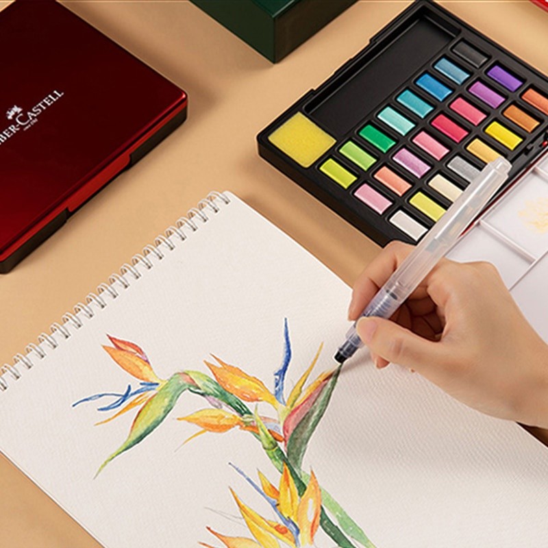

Angel Mark Faber Castell 24 Warna Cat Air Solid dengan Pena Kuas Perlengkapan Seni Pigmen Mutiara Metalik |7BBE9591|