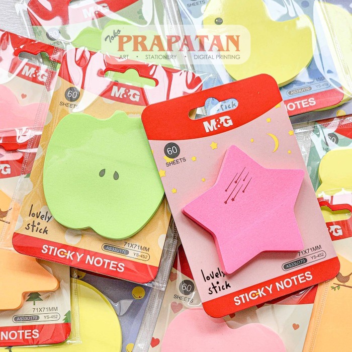 

M&G Shape Sticky Note Ys-452 Notes Memo Tempel Bentuk #Original