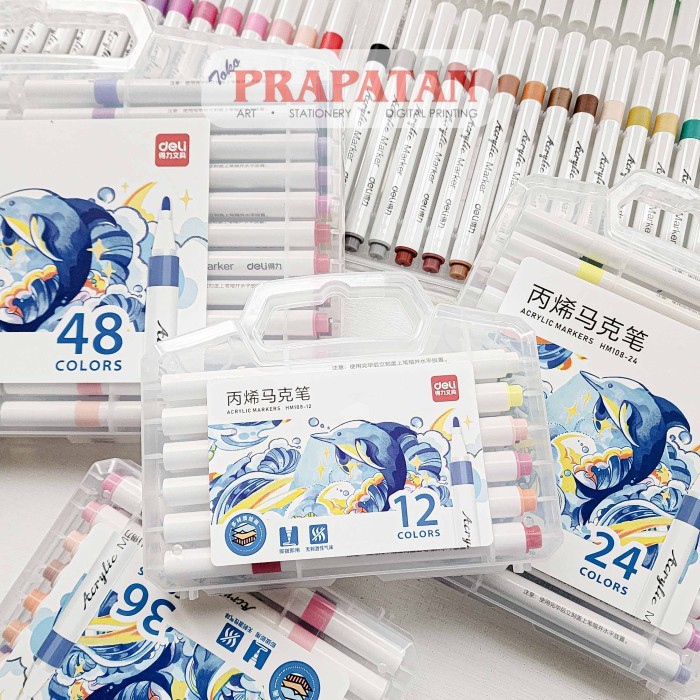 

Deli Acrylic Marker Set Hm108 Spidol Akrilik #Original