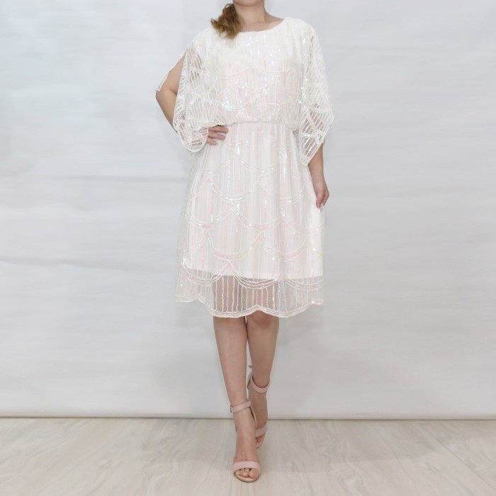 Ykdress 1137 Ni Aline Dress Pesta Wedding Gold Putih Blink