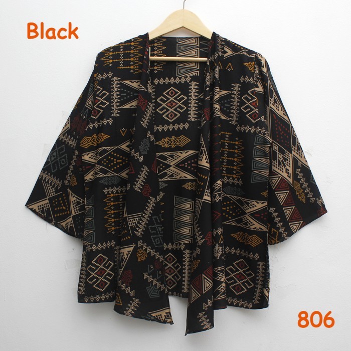 Jakartafashion - Cardigan Outer 806 Layer Katun Tribal Motif Etnik