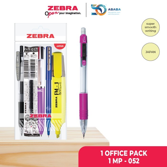 

Zebra Paket Alat Tulis Pul Gel Sarasa Highlighter Sil Mekanik Refill Sarasa - Dapat 6 Produk