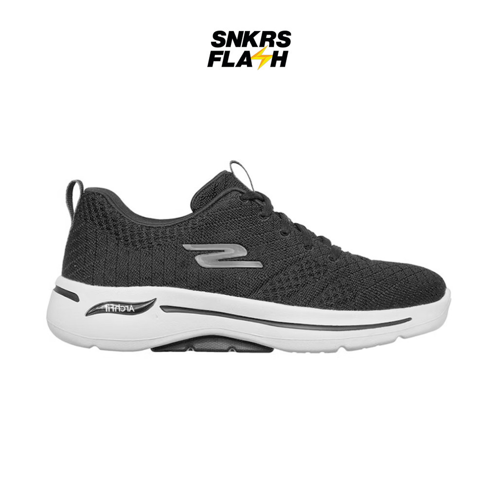 SKECHERS Go Walk Arch Fit Unify Black White Sepatu Casual Wanita - 124403BKW - Size 37.5