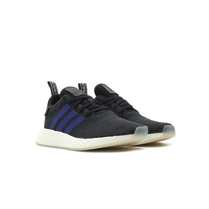 ADIDAS Nmd R2 Core Black Noble Indigo Sepatu Pria - CQ2008 - Size 38