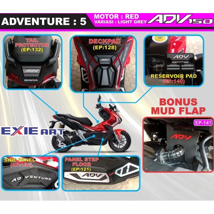 PAKET KOMPLIT HONDA ADV 150 - AKSESORIS HONDA ADV 150 - BORDES ADV 150