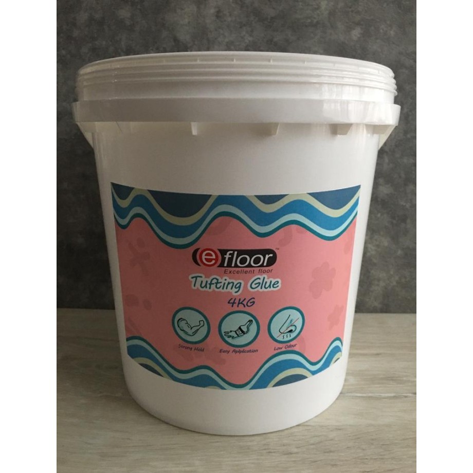 

Tufting Rugs/Punch Needle Glue,Perekat/Lem Sulaman/Rajutan isi 4 kg