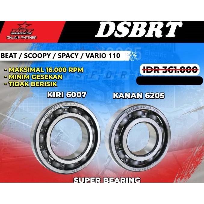 Bearing Laher Kruk As BRT BEAT SCOOPY SPACY FI KARBU POP ESP VARIO 110