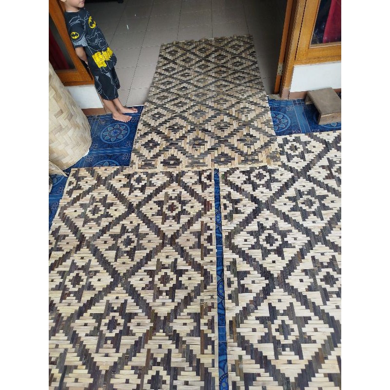 bedeg / Anyaman bambu motif dekorasi