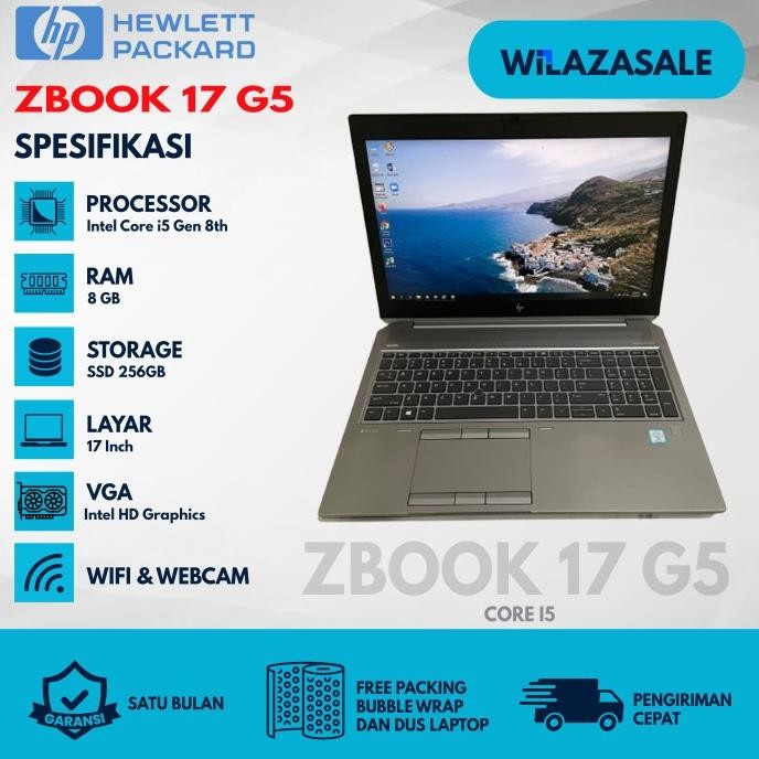 READY HP ZBOOK 15 G5 / 17 G4 MOBILE WORKSTATION CORE I7 DUAL VGA