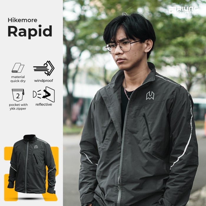 Original Jaket Motor Pria Riding Outdoor Hikemore Rapid Terbaru