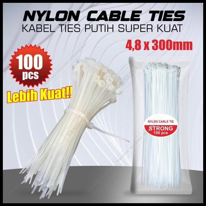 

Kabel Ties / Kable Tie 4.8 X 300Mm Putih
