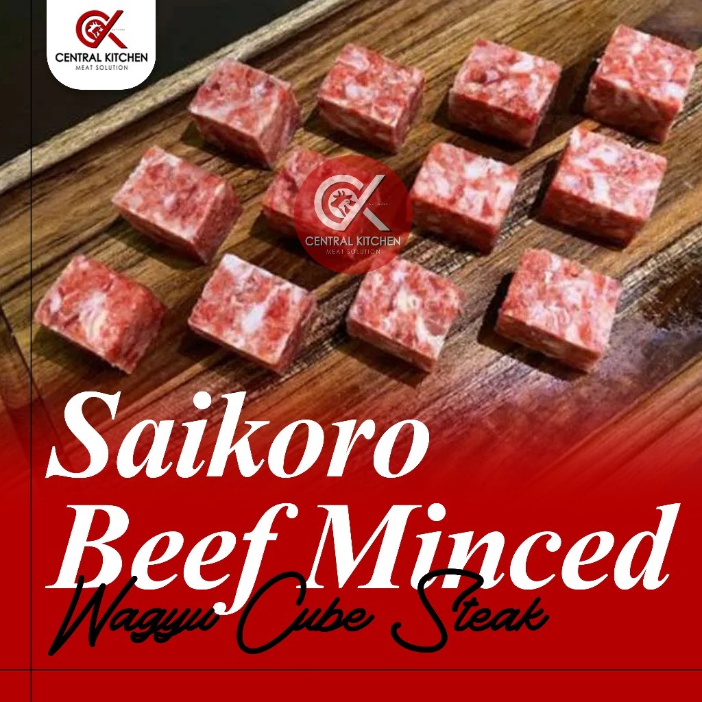 

Saikoro Beef Wagyu Cube Steak pack 500gr