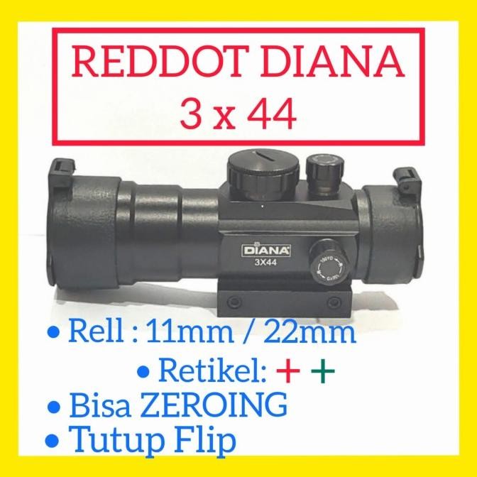 Sale Reddot Diana 3X44 ( Reddot Bushell, Reddot Bsa, Reddot Gsr, Hakko )