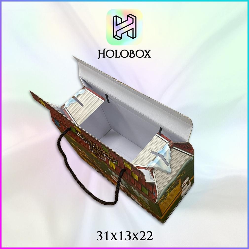 

12.12 Sale Box Natal / Gift Hampers / Dus Christmas / Gable / Kotak Kado / B3-29 Termurah