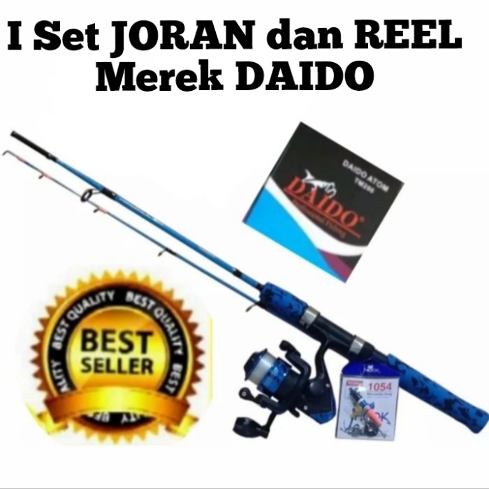 Set Joran Pancing 135 Daido Dan Audrey Lengkap Siap Pakai