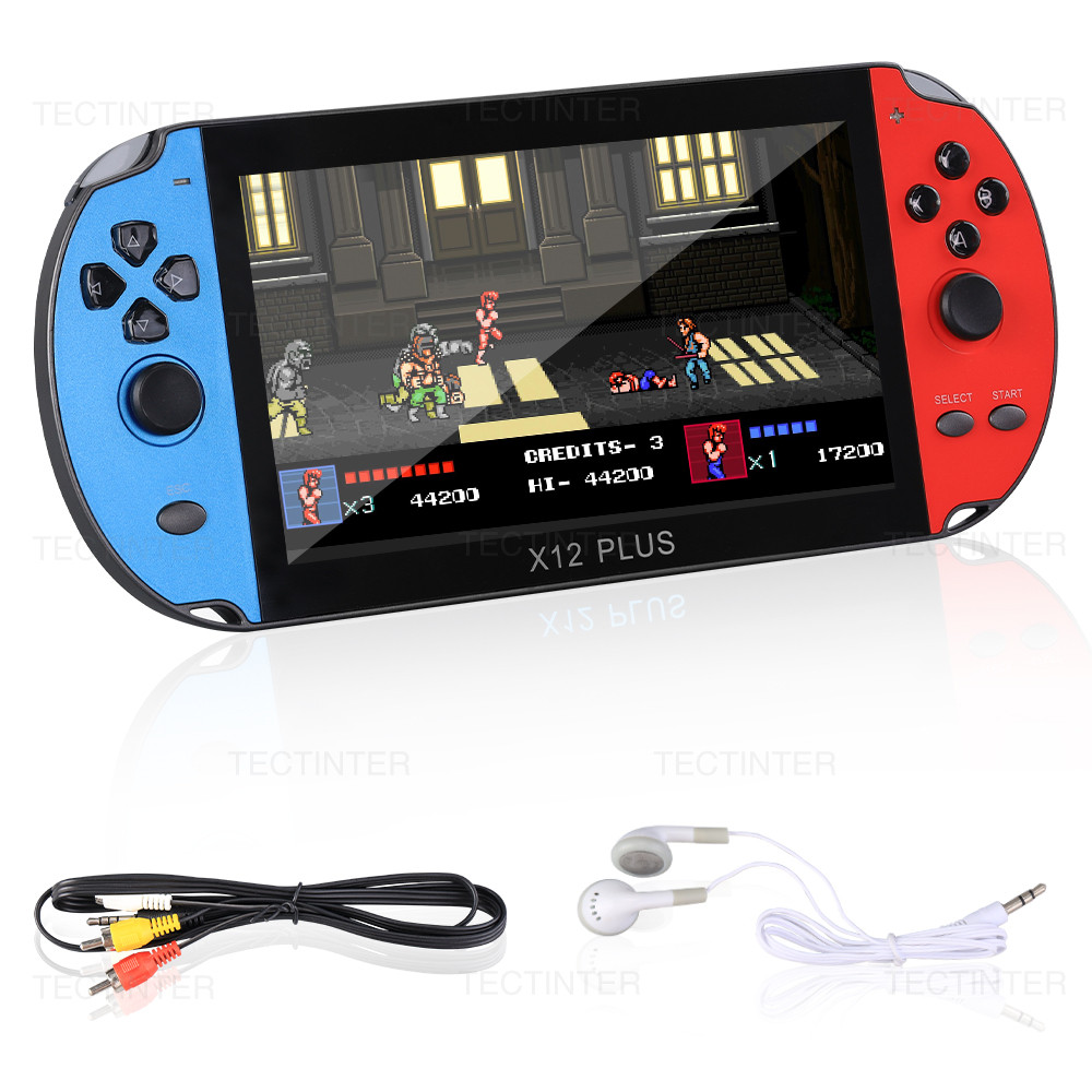 X7/X12 PLUS 8GB Konsol Game Genggam Retro 13000 Game Bawaan Konsol Game Genggam Portabel 5,1 inci |l