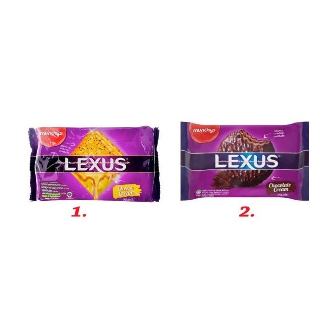 

Lexus Chocolate Cheese Cream Munchys 10pcs Biskuit Krim Cokelat Keju
