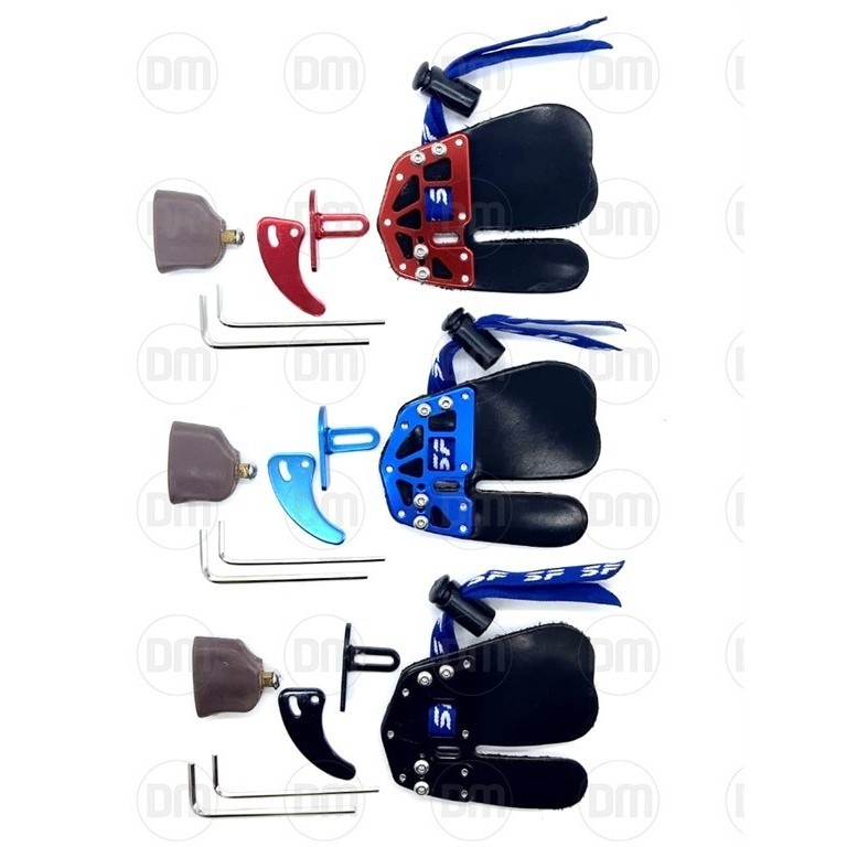 Dijuall (Finger Tab) SF Elite+ CORDOVAN (Pelindung jari) Archery Panahan