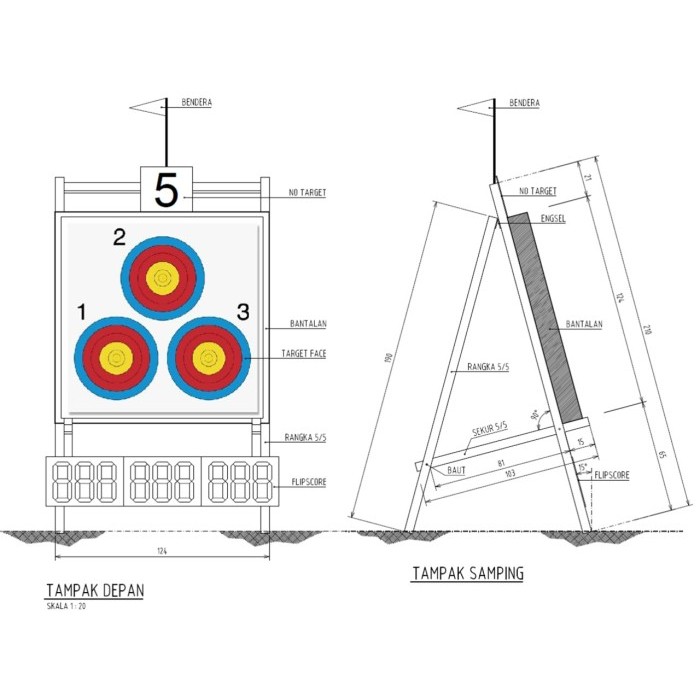 Dijuall CAGRAKAN / DUDUKAN BANTALAN PANAHAN STANDARD PERLOMBAAN NASIONAL