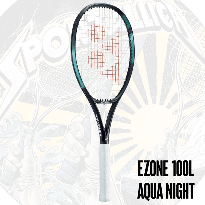 Raket Tenis / Tennis Yonex EZone 100L (285gr) Aqua Night Black 2024