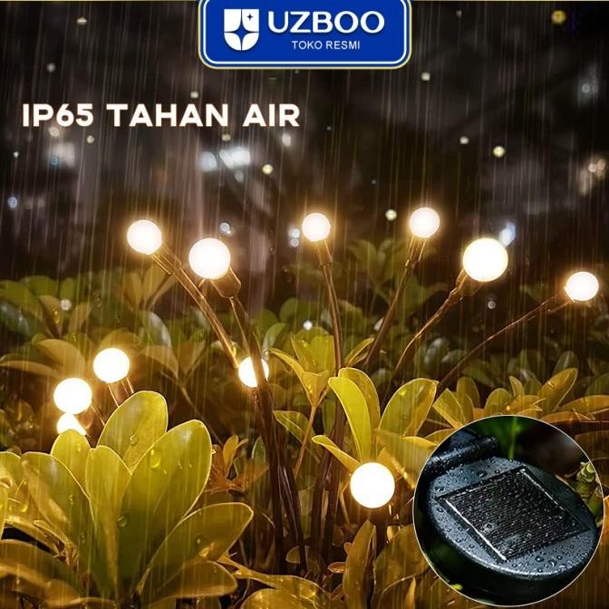 Uzboo Solar Firefly Lights Bergoyang Lampu Luar Ruangan Lampu Taman