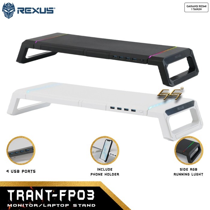 TERBARU - Monitor Stand REXUS Trant FP03 FP-03 Deskshelf