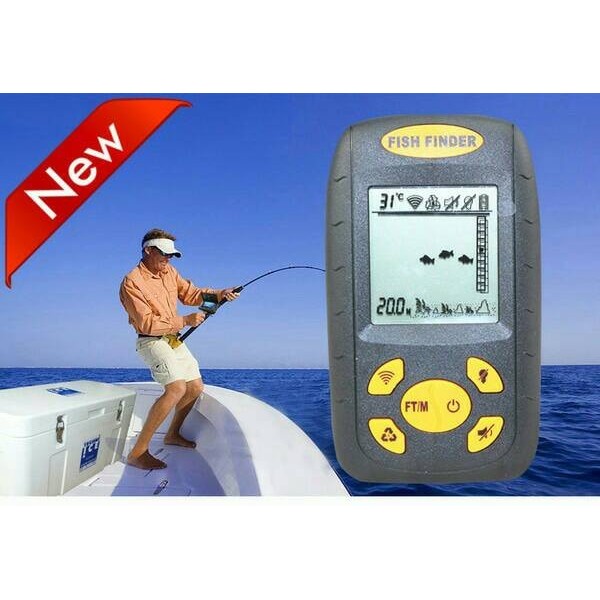 Alat Sonar Deteksi Ikan untuk Memancing Fish Finder Ultrasonic Sonar