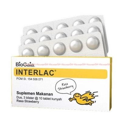 

Interlac Suplemen Makanan 30tablet Kunyah Rasa Strawberry Vitamin