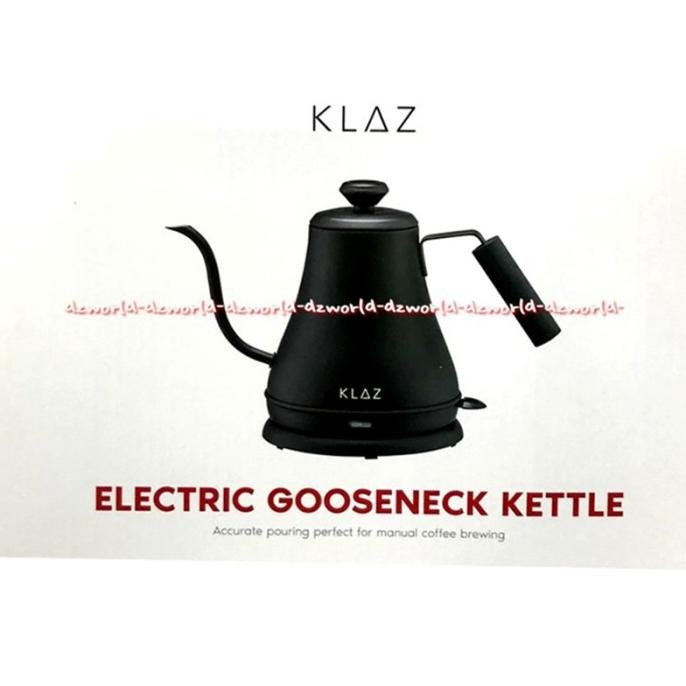 

Klaz Electric Gooseneck Kettle Teko Listrik Hitam Ujung Lancip Panjang