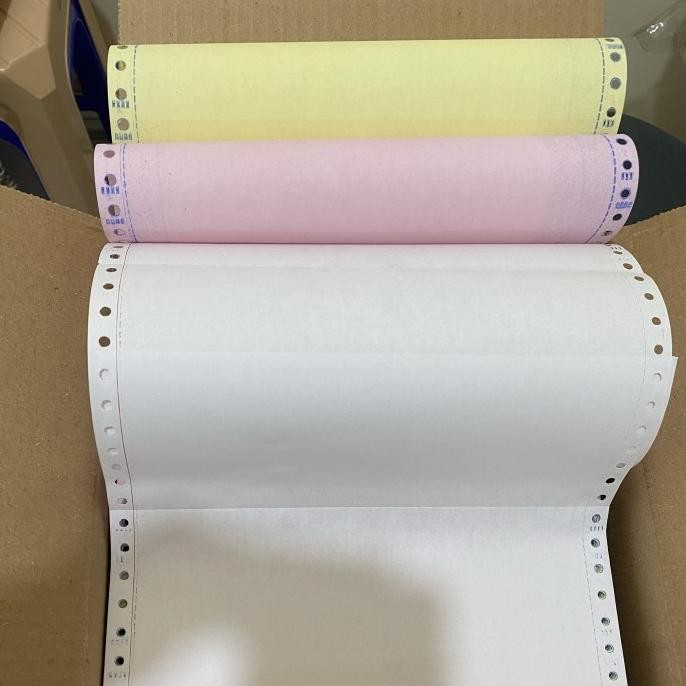 

Kertas Komputer JNS K3 2 NCR/countinous form 3 ply Putih Merah Kuning