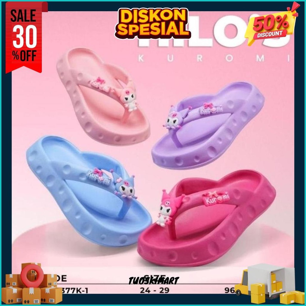 Sandal Japit Anak Perempuan Sandal Kuromi Kekinian Sandal Japit Anak Cewe Viral Murah