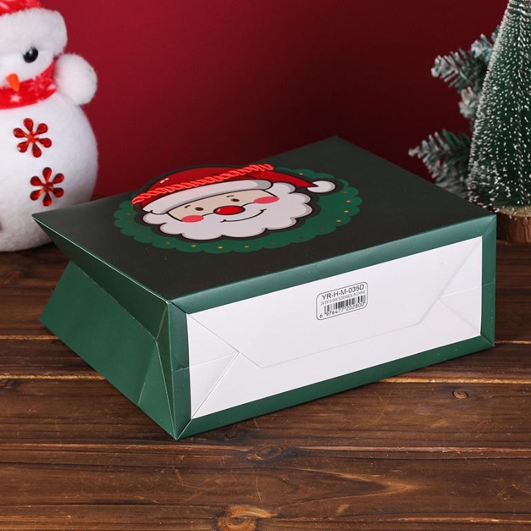

Paper Bag Natal Horizontal Santa Rusa / Goodie Bag Christmas / Tas Hampers Natal