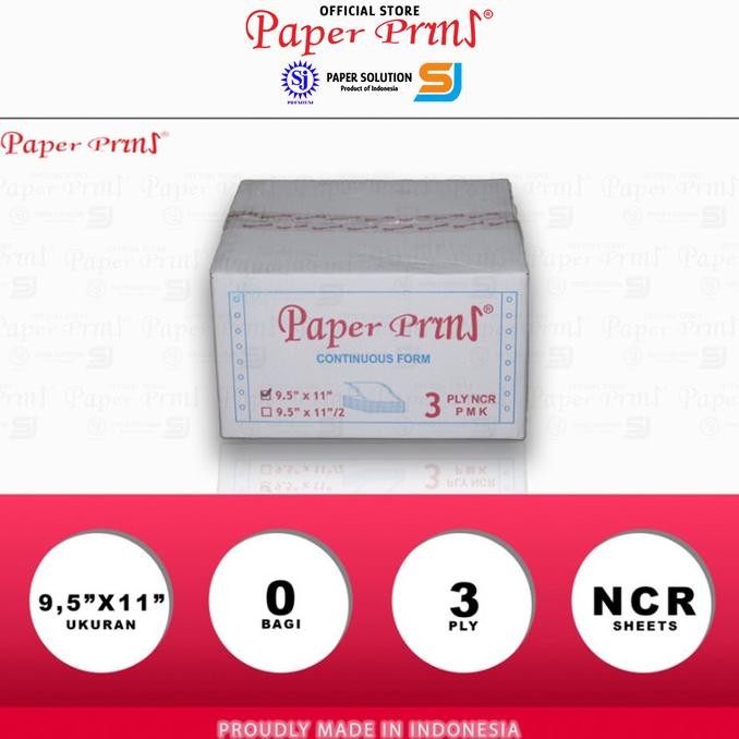 

BEBAS ONGKIR - Paperpryns Kertas Continuous Form 3PLY NCR 9,5" x 11
