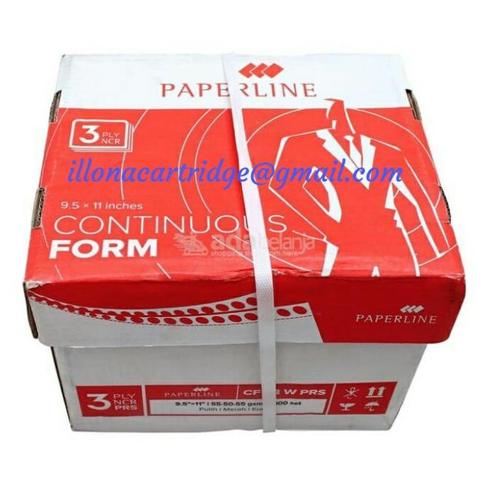 

BEBAS ONGKIR - Continuous form paperline k3 PRS W PY (9,5"11"2)1dus 1000set