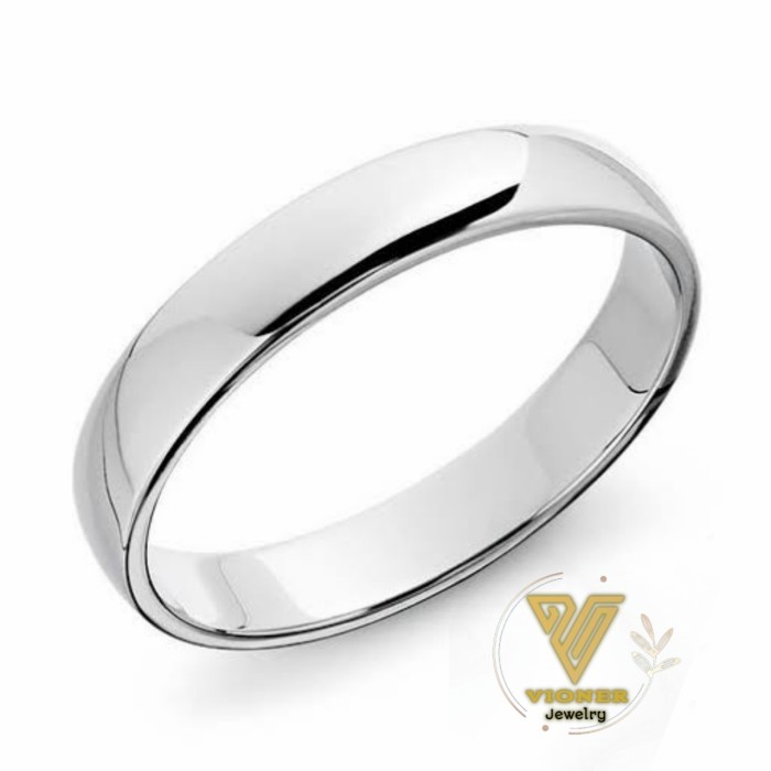 Cincin Pria Cincin Kawin Palladium Single 03