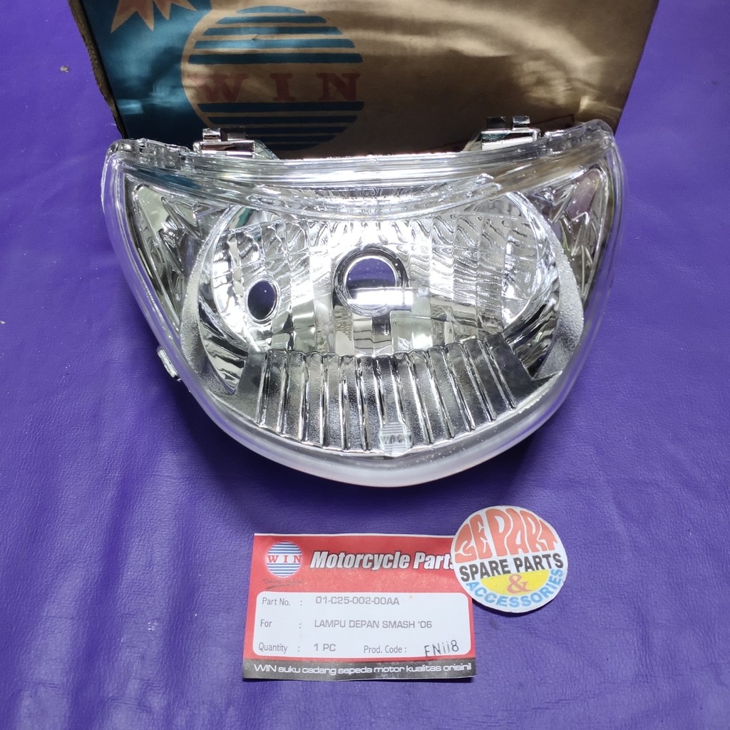 Reflektor lampu depan Suzuki Smash new Headlamp Limited Item Barang Langka Spare Part Motor Klasik