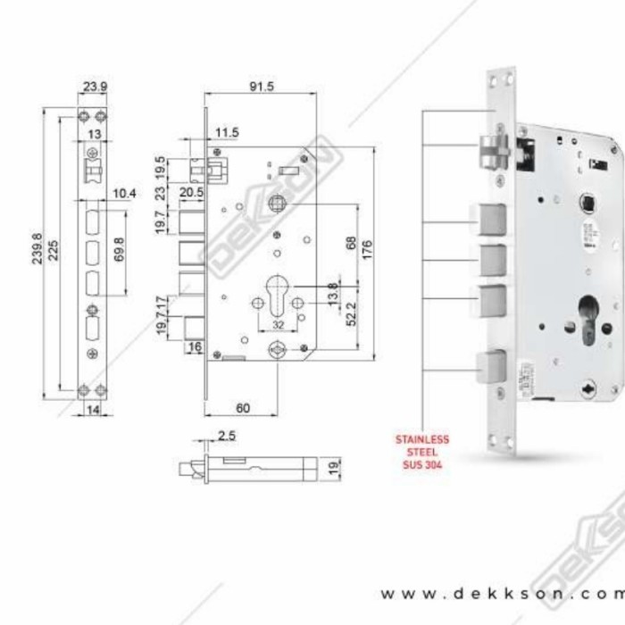 TERBARUUU Smart lock dekkson 9419 MF Fin pass dv Black