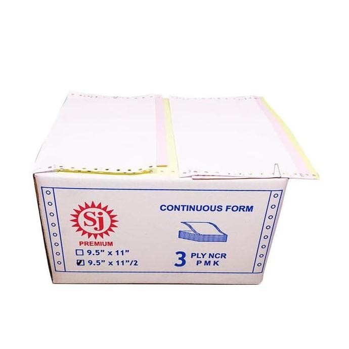 

[ DUS ] Kertas Continuous Form 3 Ply 9,5 x 11 Bagi 2 - SJ Premium