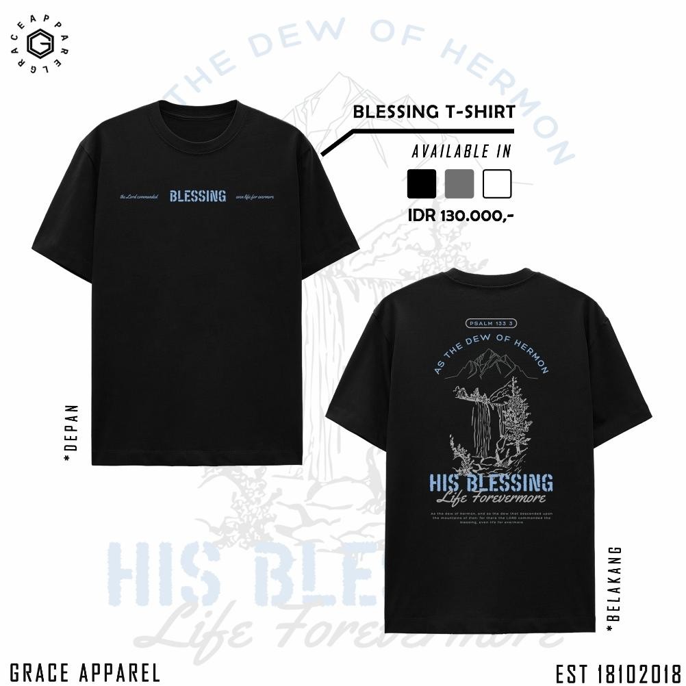 Promo Grace Apparel Kaos Rohani Blessing Original