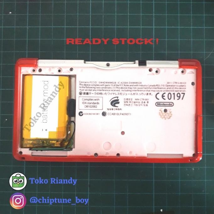 Sale Battery Baterai Batre Mod Nintendo 3Ds Old Reguler