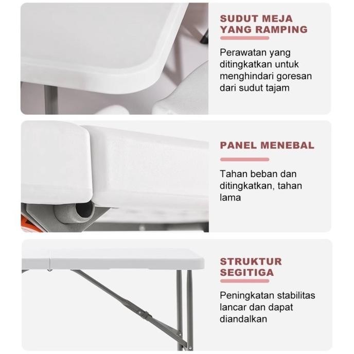 Promo Meja Lipat Meja Portable Meja Koper Meja Belajar Meja Kaki Kotak