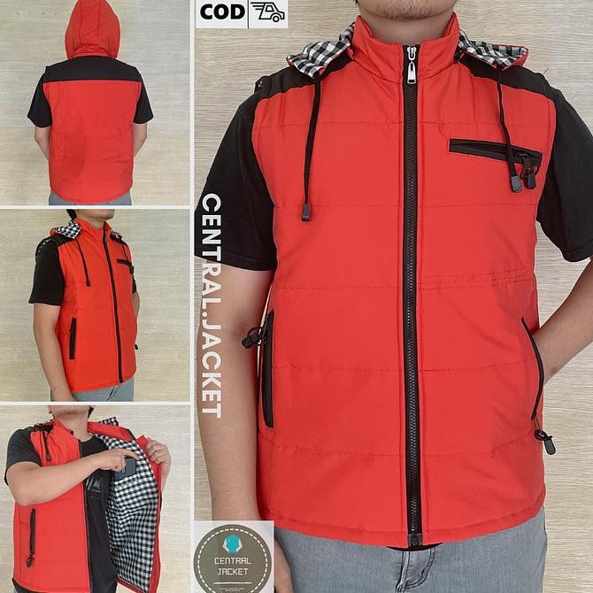 Sale Rompi Parasut Pria Hoodie Kuning - L, Kuning