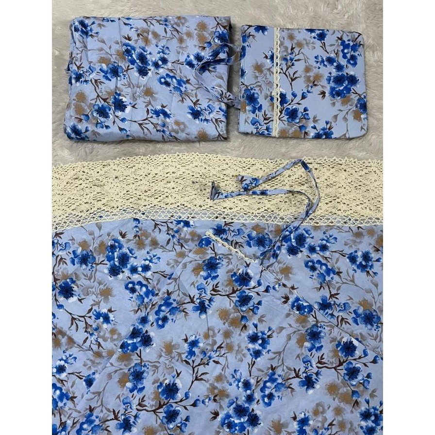 PERLENGKAPM SHOLAT MUKENA DEWASA KATUN JEPANG RENDA FLOREN CREM RENDA